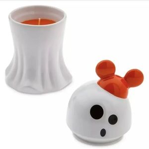 Disney Parks Happy Halloween Ghost Halloween Mickey Ear Hat Candle NEW